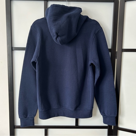 [S] Brock University Red Embroidered Logo Psychology Student Navy Blue Hoodie - Picture 5 of 8